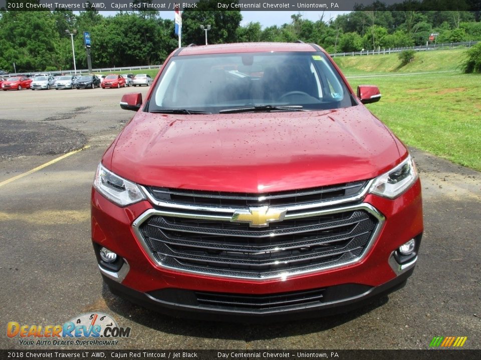 2018 Chevrolet Traverse LT AWD Cajun Red Tintcoat / Jet Black Photo #8