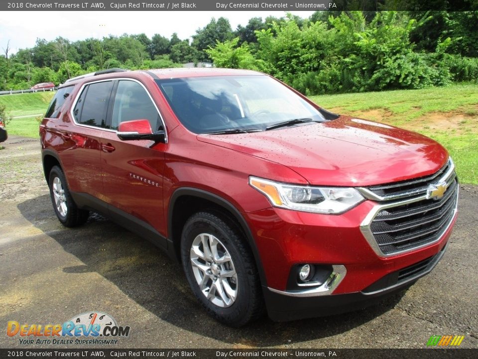 2018 Chevrolet Traverse LT AWD Cajun Red Tintcoat / Jet Black Photo #9