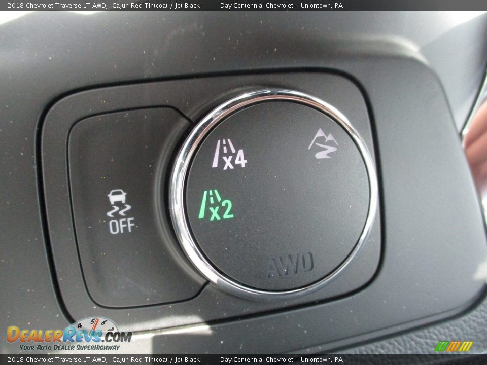 2018 Chevrolet Traverse LT AWD Cajun Red Tintcoat / Jet Black Photo #16