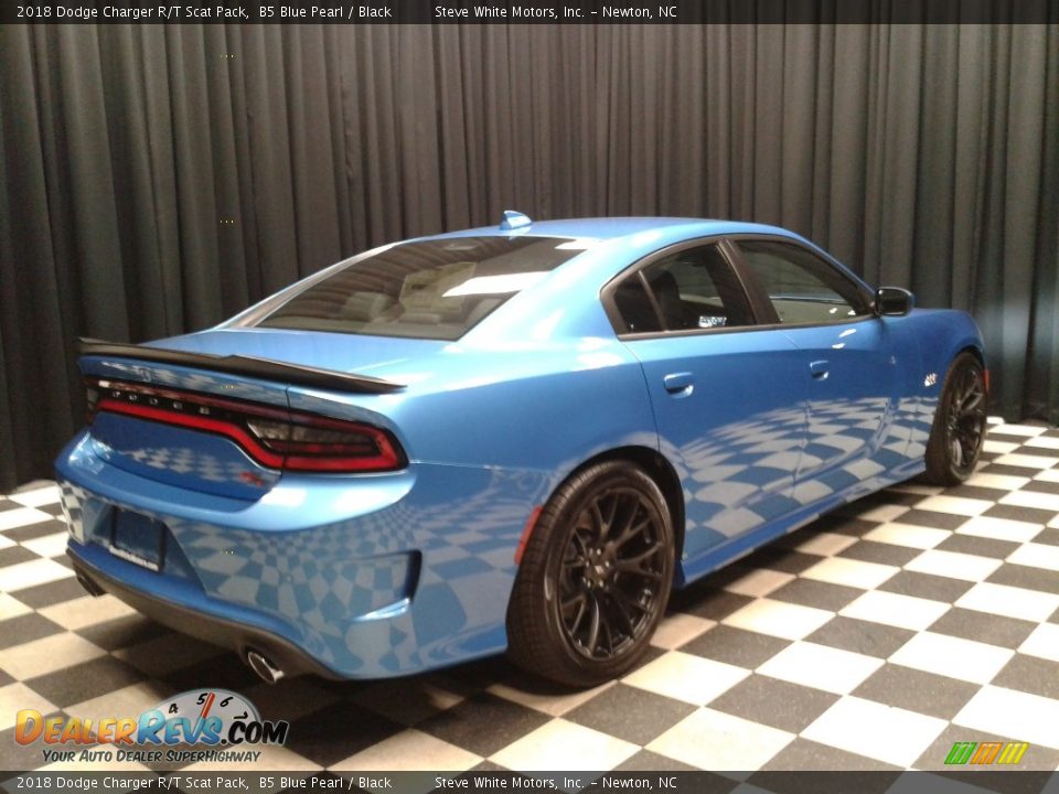 2018 Dodge Charger R/T Scat Pack B5 Blue Pearl / Black Photo #6