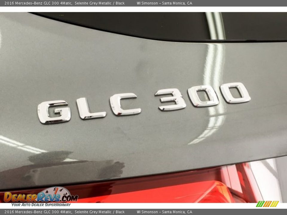 2016 Mercedes-Benz GLC 300 4Matic Selenite Grey Metallic / Black Photo #7