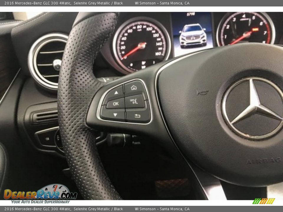 2016 Mercedes-Benz GLC 300 4Matic Selenite Grey Metallic / Black Photo #18