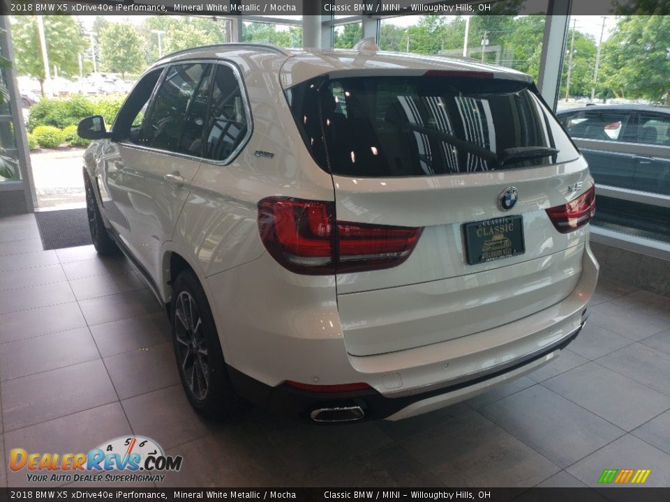 2018 BMW X5 xDrive40e iPerfomance Mineral White Metallic / Mocha Photo #2