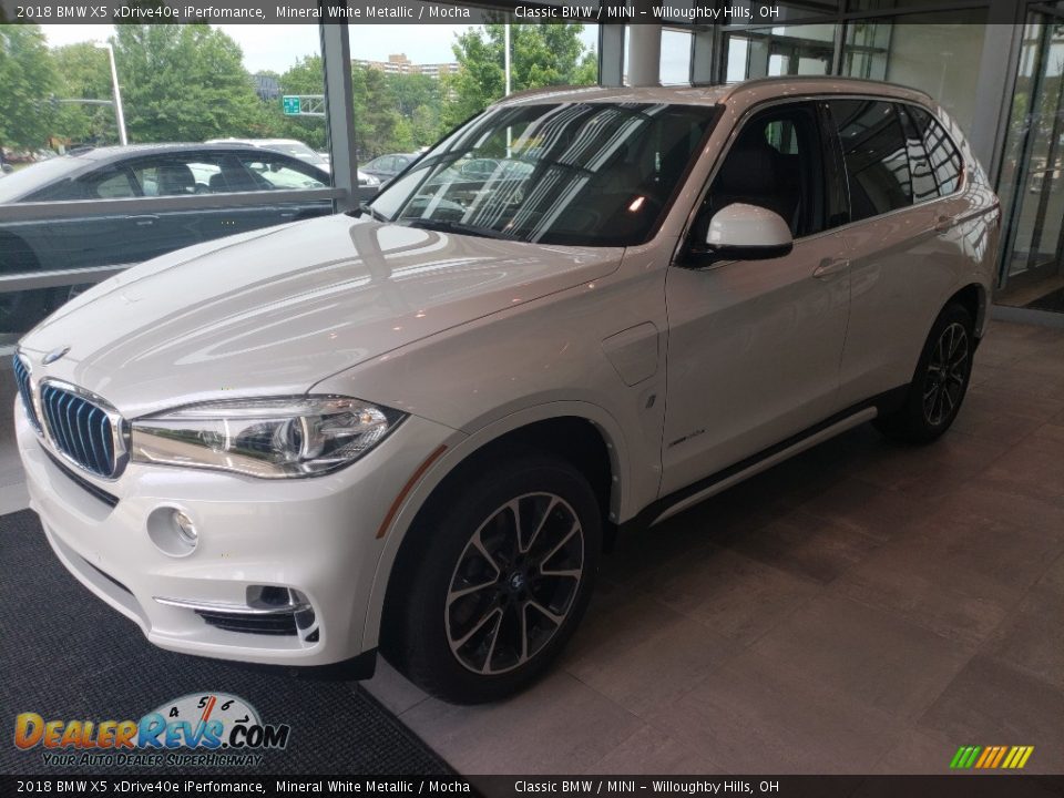 2018 BMW X5 xDrive40e iPerfomance Mineral White Metallic / Mocha Photo #3