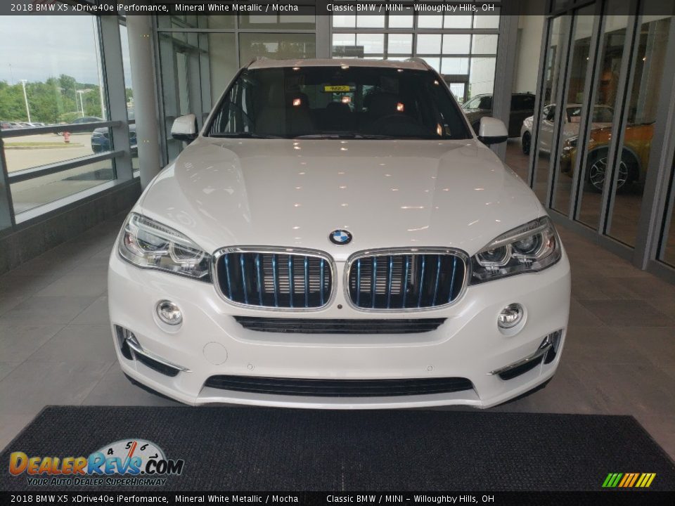 2018 BMW X5 xDrive40e iPerfomance Mineral White Metallic / Mocha Photo #4