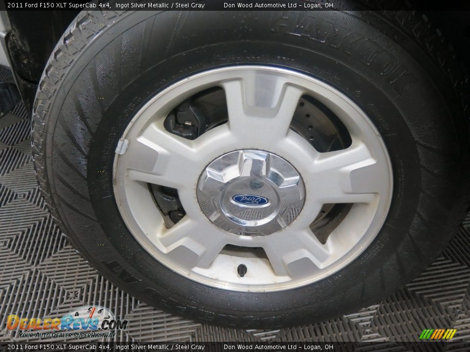 2011 Ford F150 XLT SuperCab 4x4 Ingot Silver Metallic / Steel Gray Photo #23