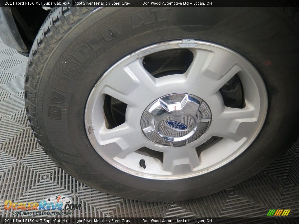 2011 Ford F150 XLT SuperCab 4x4 Ingot Silver Metallic / Steel Gray Photo #26
