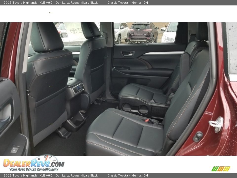 2018 Toyota Highlander XLE AWD Ooh La La Rouge Mica / Black Photo #4