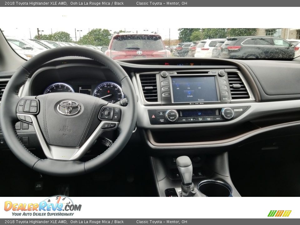 2018 Toyota Highlander XLE AWD Ooh La La Rouge Mica / Black Photo #5