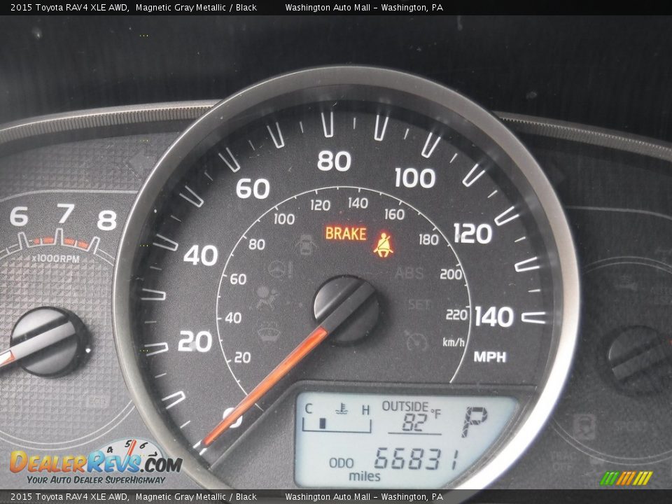 2015 Toyota RAV4 XLE AWD Magnetic Gray Metallic / Black Photo #28