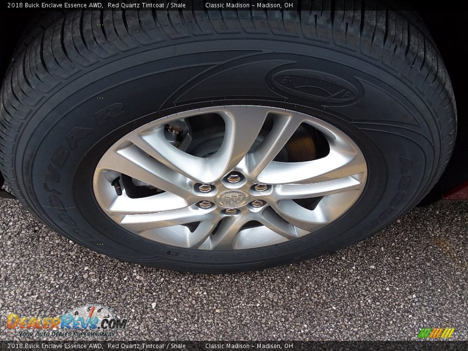 2018 Buick Enclave Essence AWD Red Quartz Tintcoat / Shale Photo #12