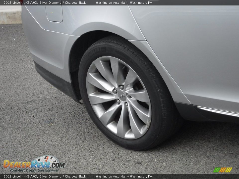 2013 Lincoln MKS AWD Silver Diamond / Charcoal Black Photo #3