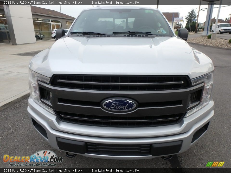2018 Ford F150 XLT SuperCab 4x4 Ingot Silver / Black Photo #2