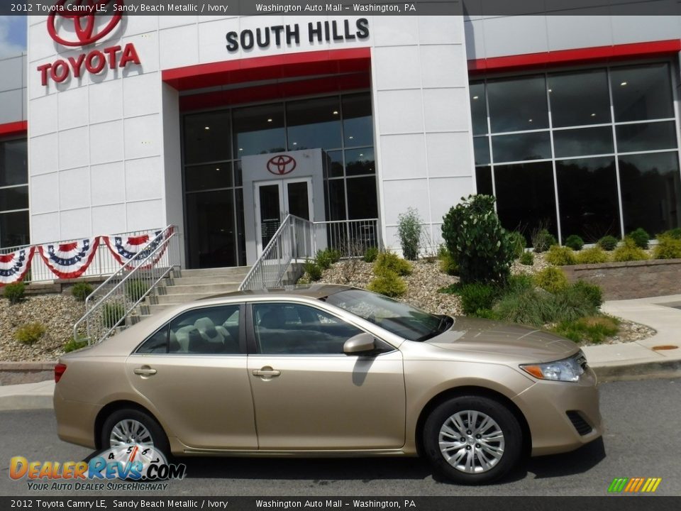 2012 Toyota Camry LE Sandy Beach Metallic / Ivory Photo #2