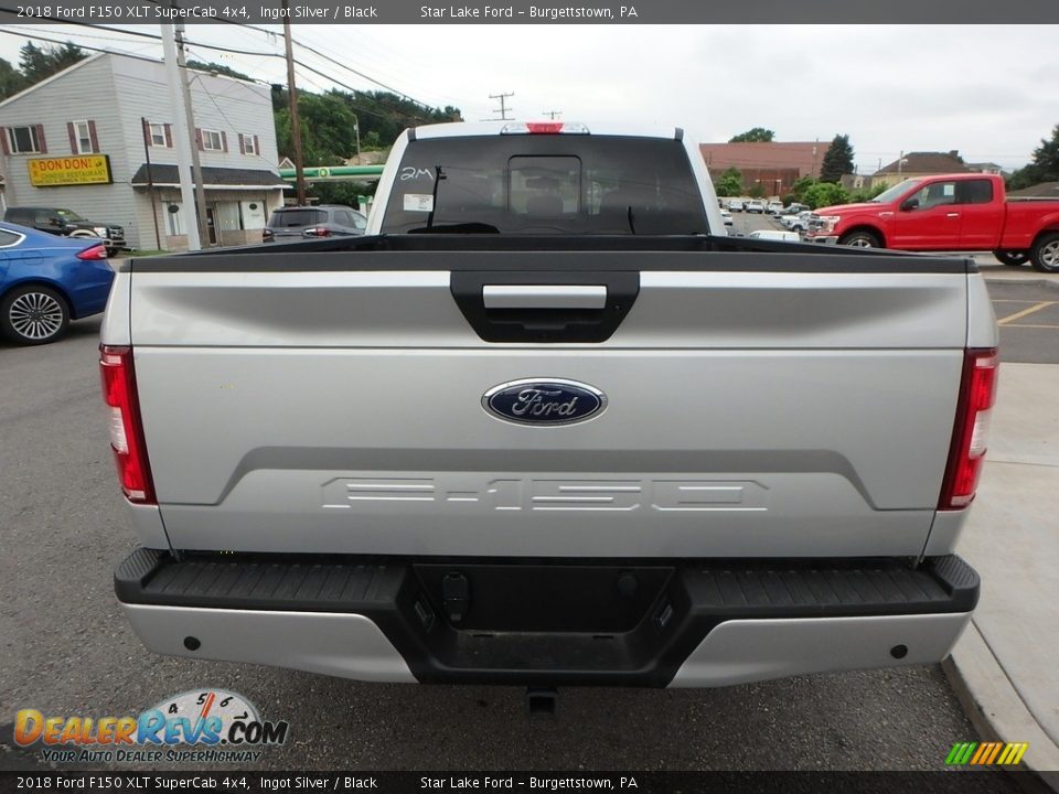 2018 Ford F150 XLT SuperCab 4x4 Ingot Silver / Black Photo #6