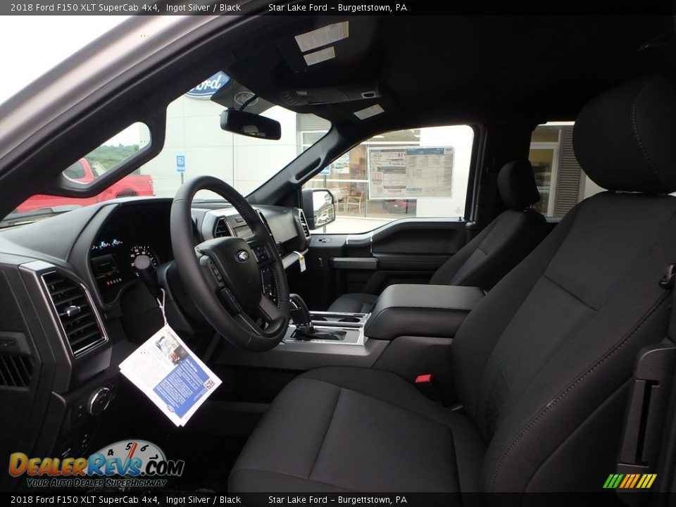 2018 Ford F150 XLT SuperCab 4x4 Ingot Silver / Black Photo #9
