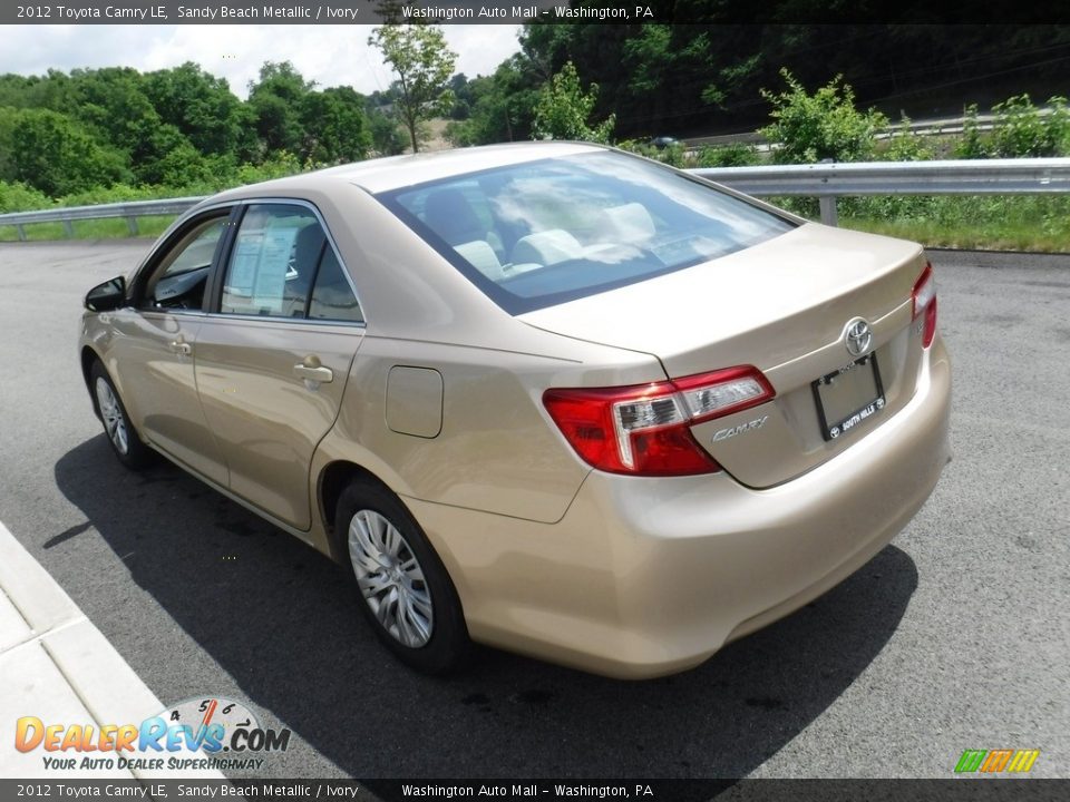 2012 Toyota Camry LE Sandy Beach Metallic / Ivory Photo #7