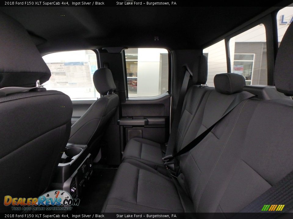 2018 Ford F150 XLT SuperCab 4x4 Ingot Silver / Black Photo #10