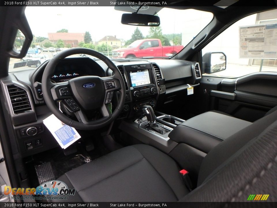 2018 Ford F150 XLT SuperCab 4x4 Ingot Silver / Black Photo #11