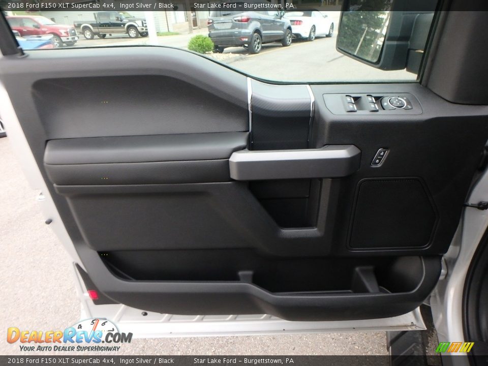 2018 Ford F150 XLT SuperCab 4x4 Ingot Silver / Black Photo #12
