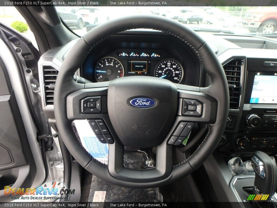 2018 Ford F150 XLT SuperCab 4x4 Ingot Silver / Black Photo #16