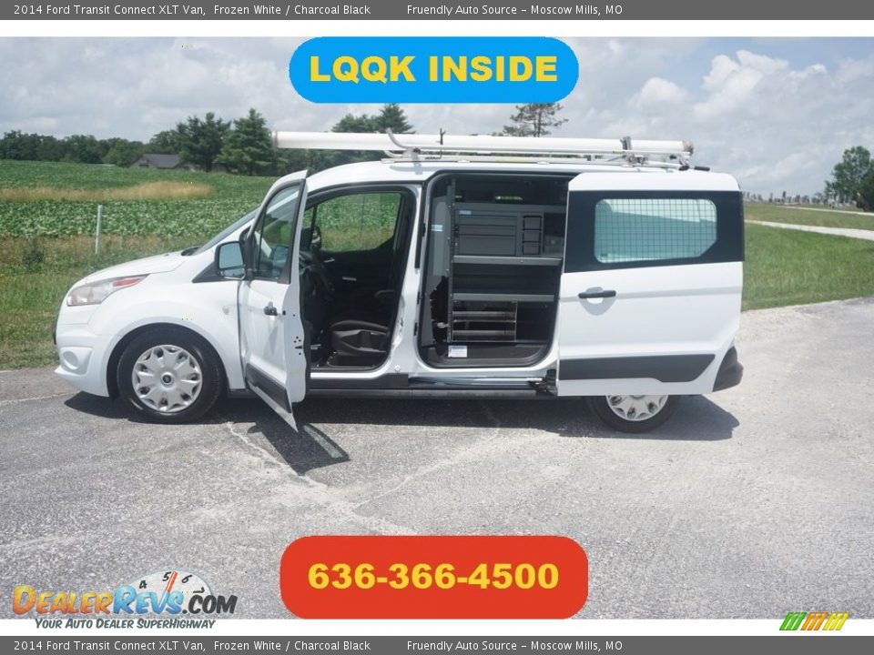 2014 Ford Transit Connect XLT Van Frozen White / Charcoal Black Photo #1