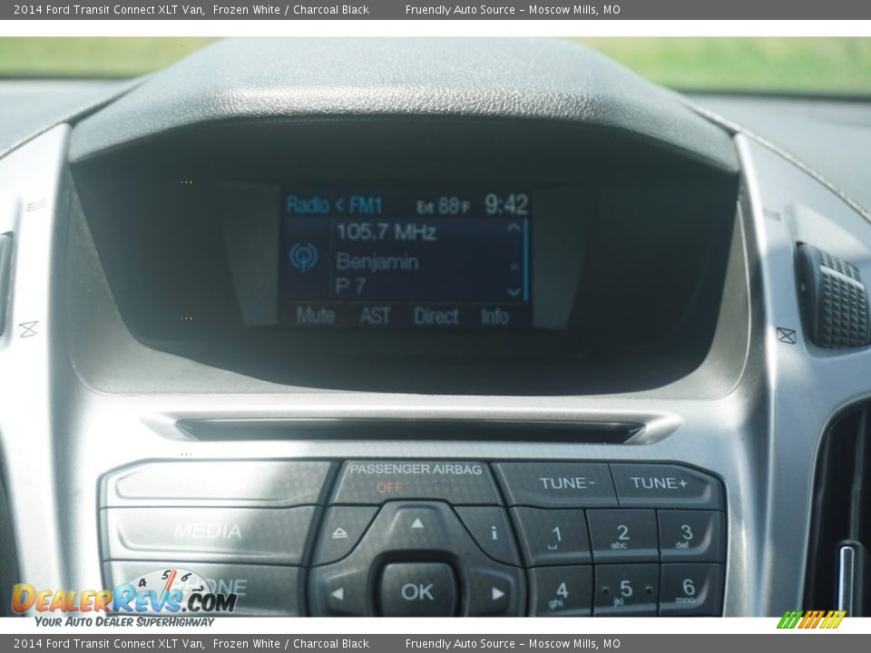 2014 Ford Transit Connect XLT Van Frozen White / Charcoal Black Photo #14