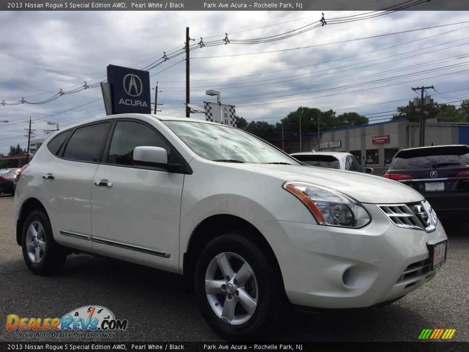 2013 Nissan Rogue S Special Edition AWD Pearl White / Black Photo #1