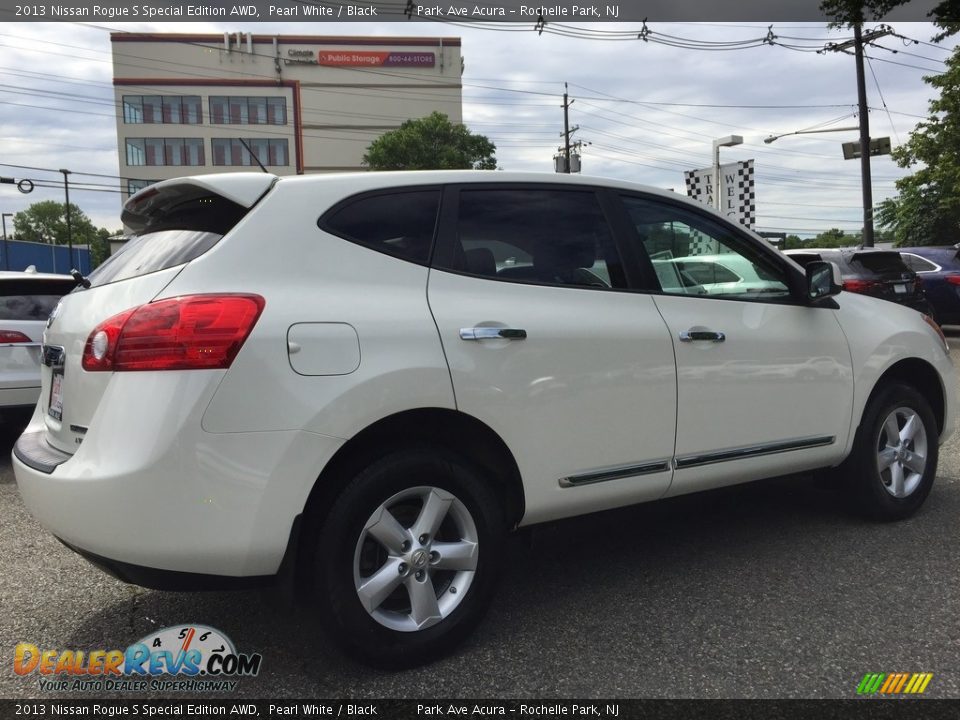 2013 Nissan Rogue S Special Edition AWD Pearl White / Black Photo #3