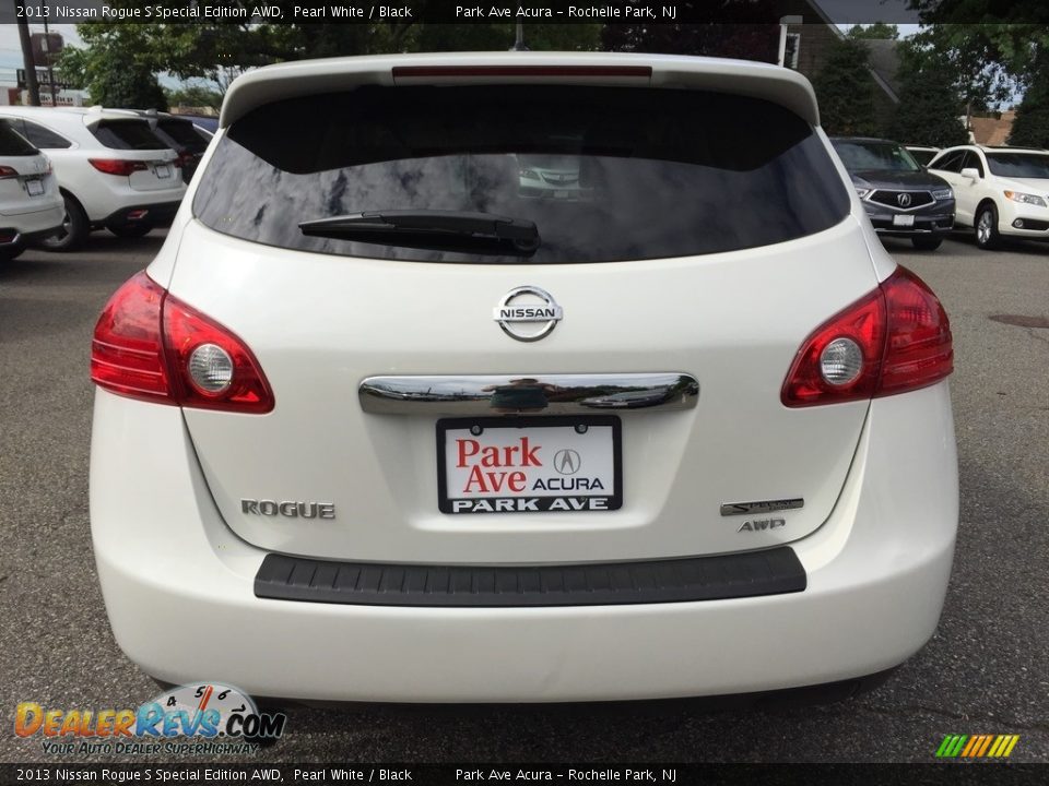 2013 Nissan Rogue S Special Edition AWD Pearl White / Black Photo #4
