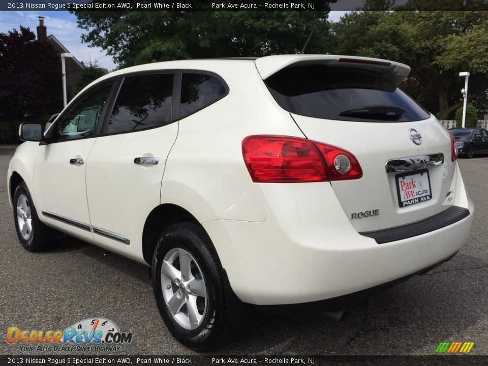 2013 Nissan Rogue S Special Edition AWD Pearl White / Black Photo #5