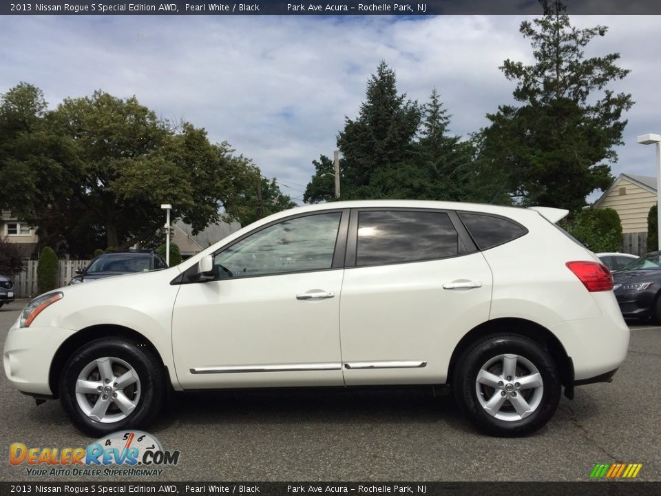 2013 Nissan Rogue S Special Edition AWD Pearl White / Black Photo #6