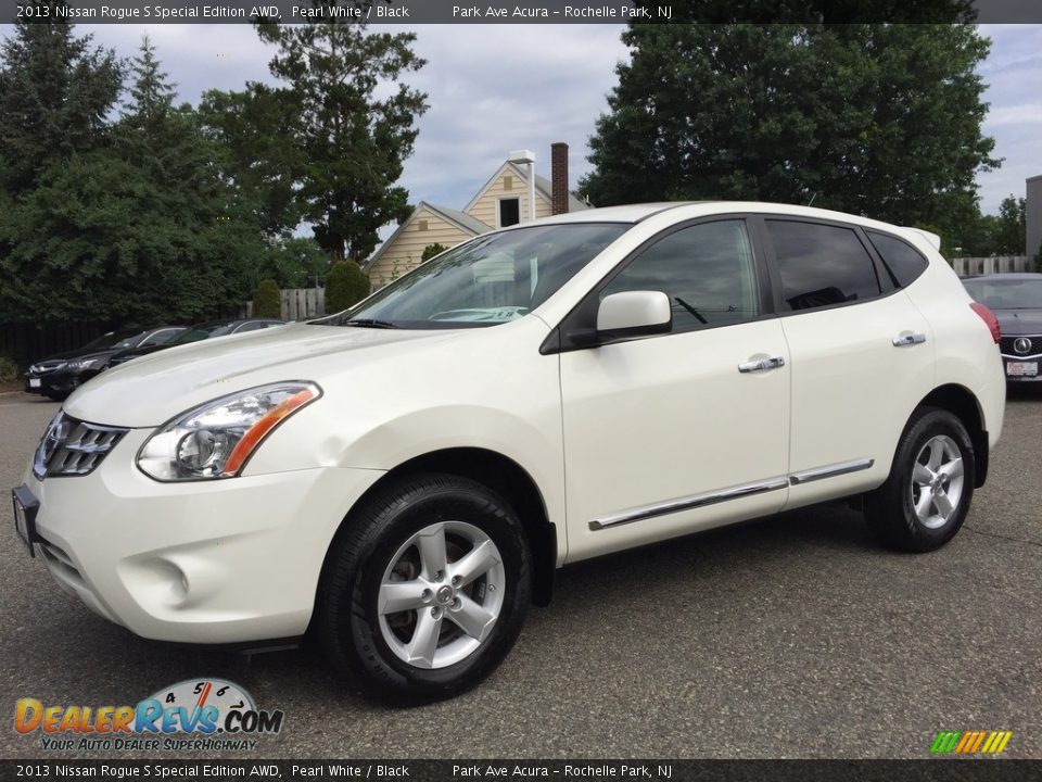 2013 Nissan Rogue S Special Edition AWD Pearl White / Black Photo #7
