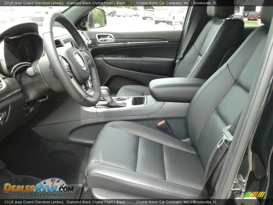 2018 Jeep Grand Cherokee Limited Diamond Black Crystal Pearl / Black Photo #9