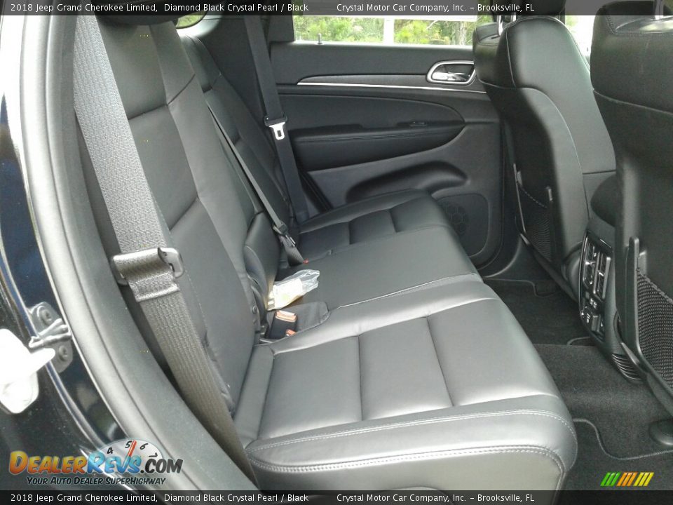 2018 Jeep Grand Cherokee Limited Diamond Black Crystal Pearl / Black Photo #11