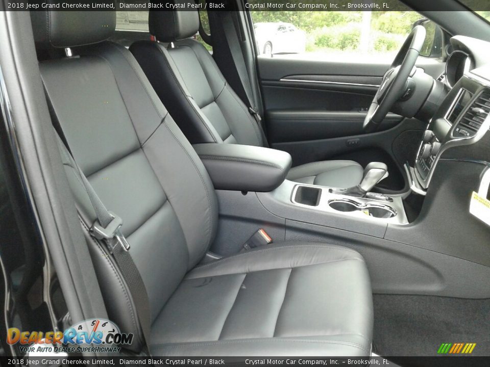 2018 Jeep Grand Cherokee Limited Diamond Black Crystal Pearl / Black Photo #12