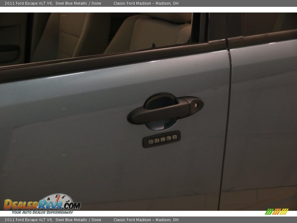 2011 Ford Escape XLT V6 Steel Blue Metallic / Stone Photo #4