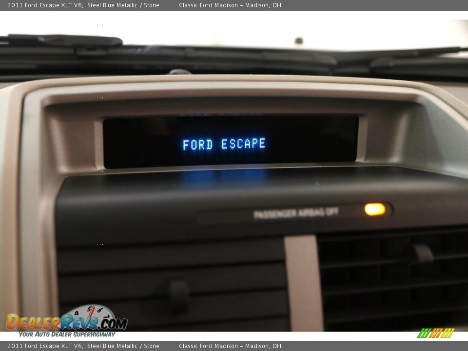 2011 Ford Escape XLT V6 Steel Blue Metallic / Stone Photo #11