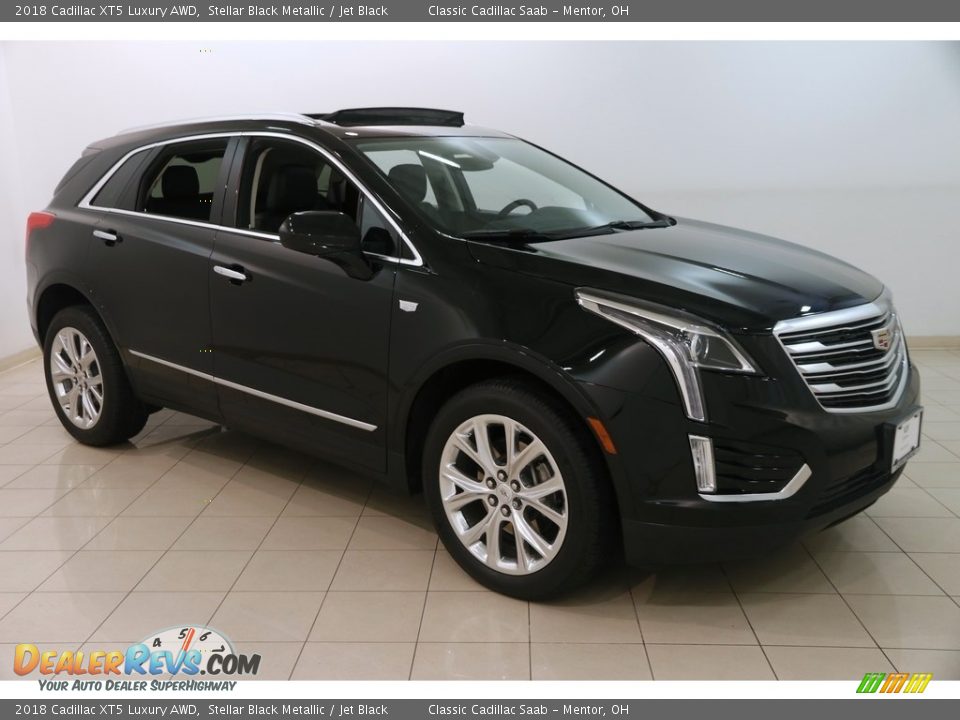 2018 Cadillac XT5 Luxury AWD Stellar Black Metallic / Jet Black Photo #1
