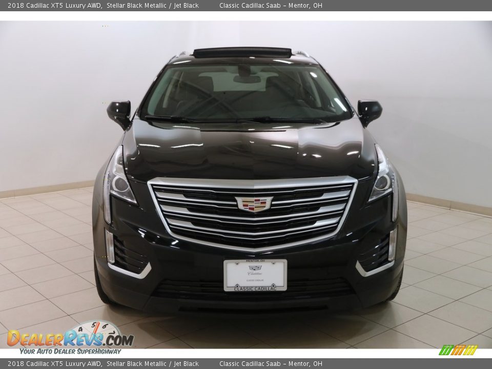 2018 Cadillac XT5 Luxury AWD Stellar Black Metallic / Jet Black Photo #2