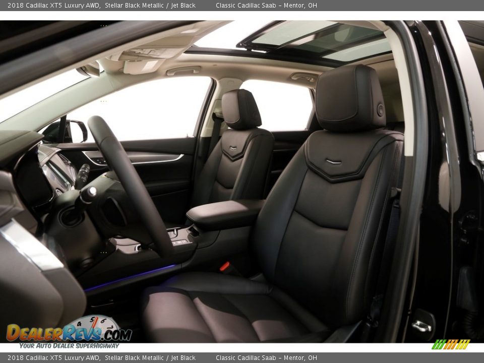 2018 Cadillac XT5 Luxury AWD Stellar Black Metallic / Jet Black Photo #5