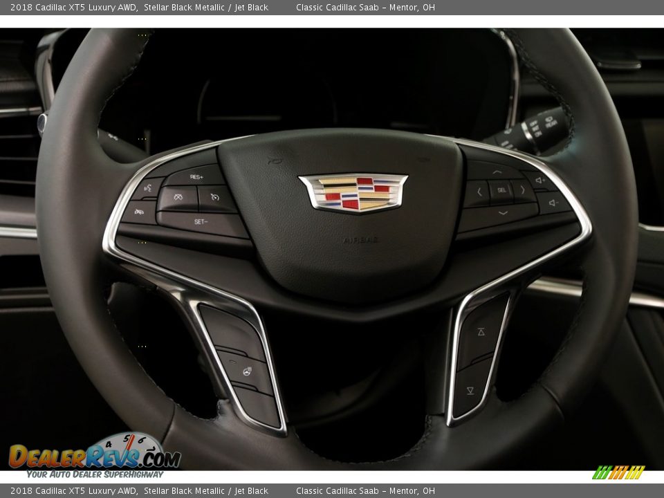 2018 Cadillac XT5 Luxury AWD Stellar Black Metallic / Jet Black Photo #7