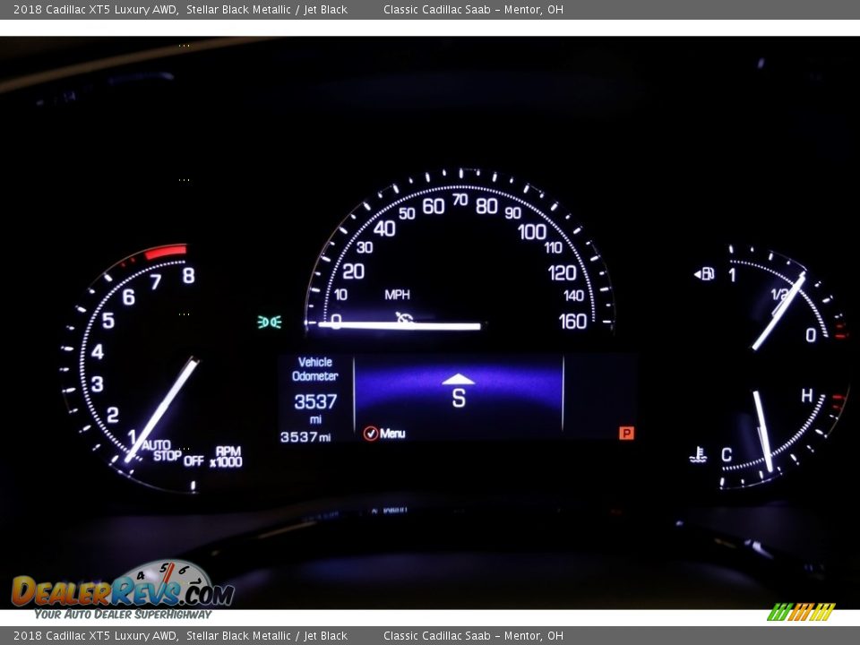 2018 Cadillac XT5 Luxury AWD Stellar Black Metallic / Jet Black Photo #8