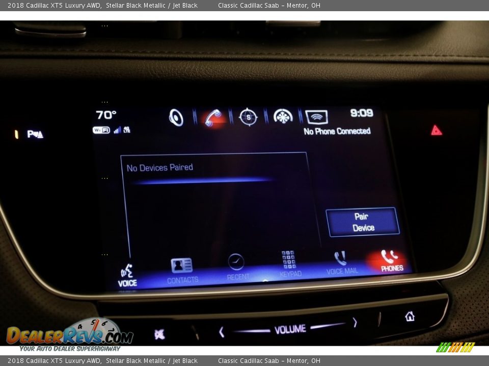 2018 Cadillac XT5 Luxury AWD Stellar Black Metallic / Jet Black Photo #12