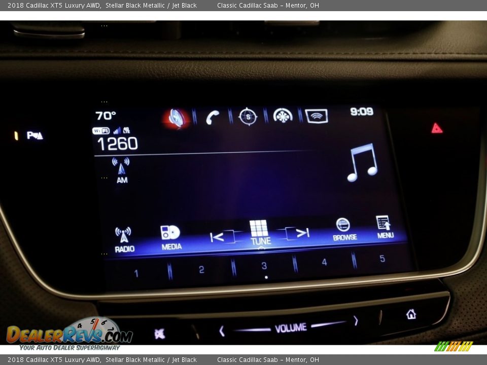 2018 Cadillac XT5 Luxury AWD Stellar Black Metallic / Jet Black Photo #13