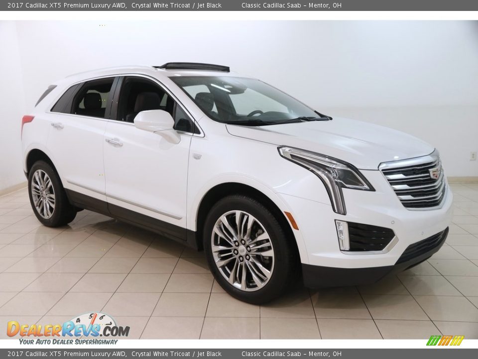 2017 Cadillac XT5 Premium Luxury AWD Crystal White Tricoat / Jet Black Photo #1