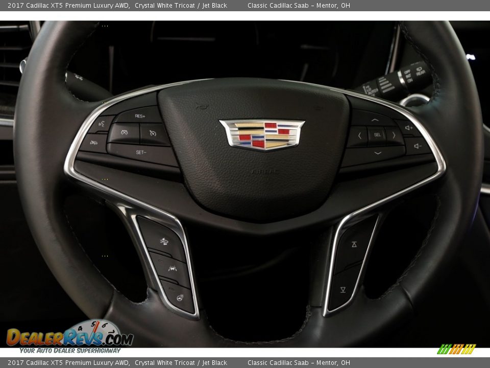 2017 Cadillac XT5 Premium Luxury AWD Crystal White Tricoat / Jet Black Photo #7