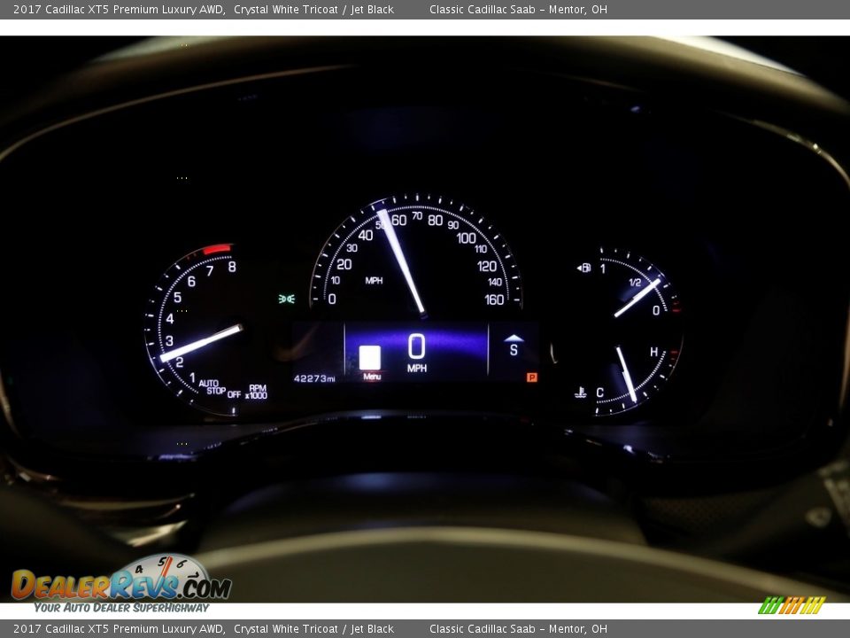 2017 Cadillac XT5 Premium Luxury AWD Crystal White Tricoat / Jet Black Photo #8