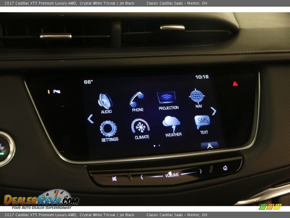 2017 Cadillac XT5 Premium Luxury AWD Crystal White Tricoat / Jet Black Photo #10