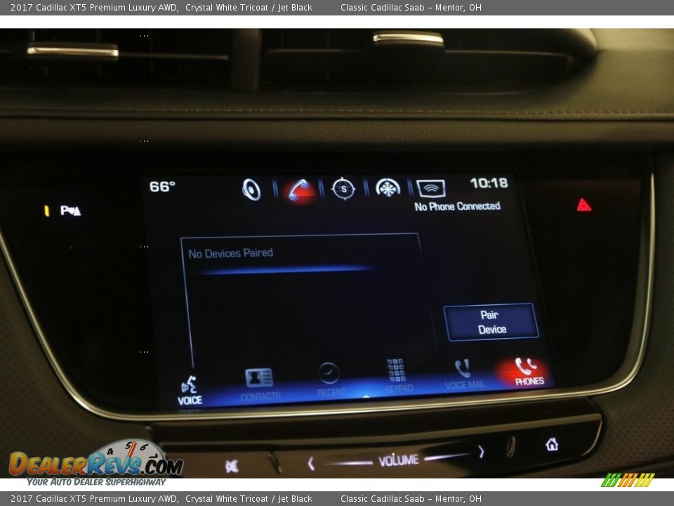 2017 Cadillac XT5 Premium Luxury AWD Crystal White Tricoat / Jet Black Photo #12